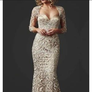 Gold formal dress-
